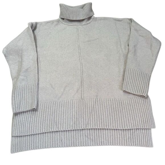 Anthropologie‎ Flat White Sweater Pullover Women Size Small Turtleneck Lavender - Picture 1 of 4